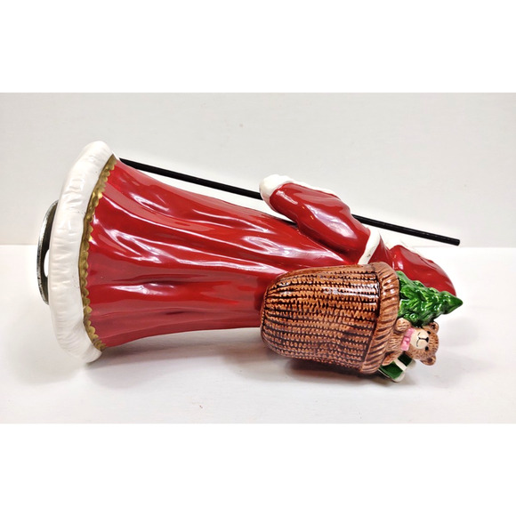 VTG Geo Z. Lefton 9" Santa Music Box 1993 Christmas in Killarney Spinning Santa - Picture 8 of 12